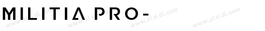 Militia Pro字体转换